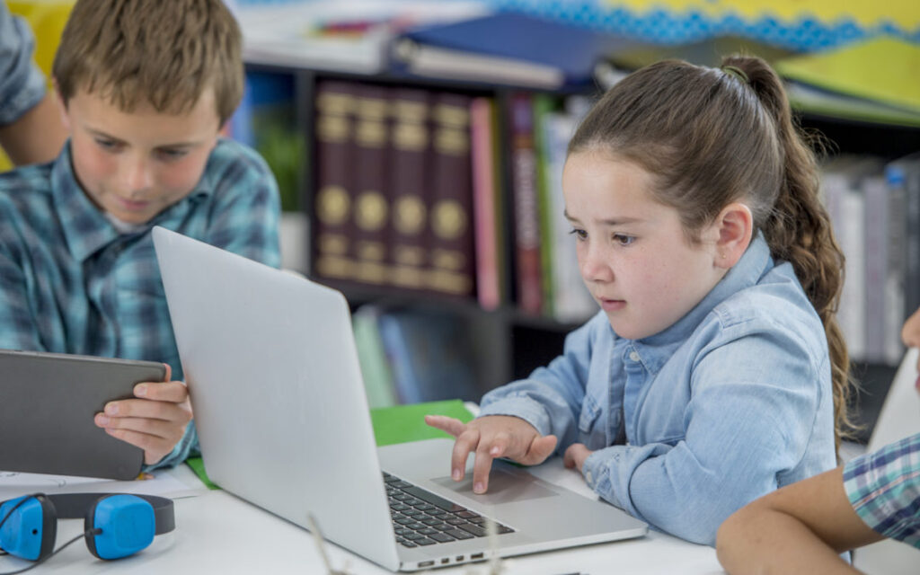 Kids Using Technology